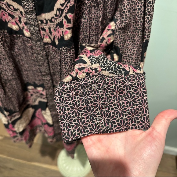 Free People Smell the Roses Long Sleeve Dress - Picture 4 of 7